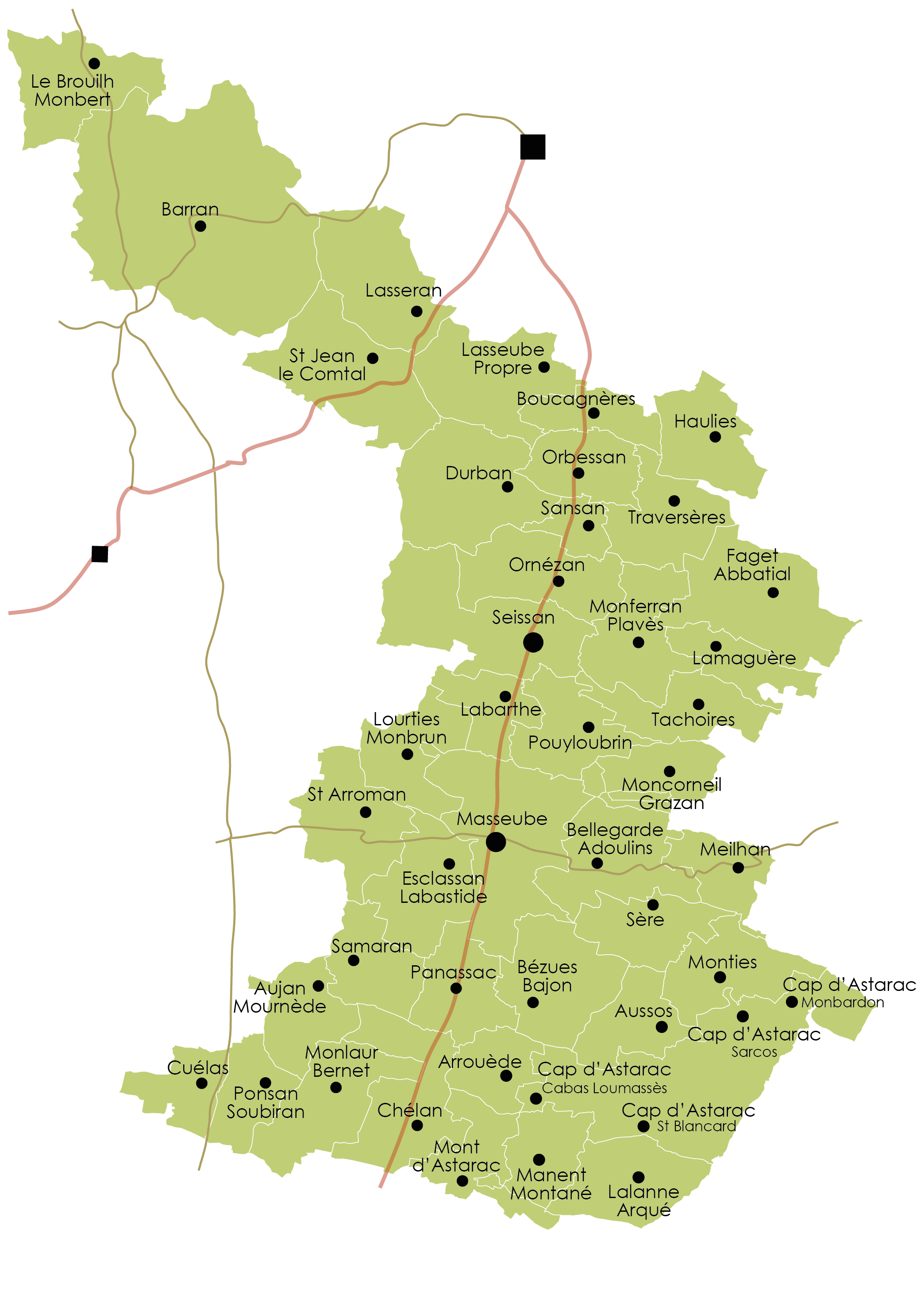 Le territoire Val de Gers